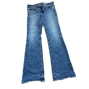 Adriano Goldschmied Bootcut Jeans High Rise The Andel Cotton Blend Blue Size 30